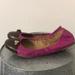 Coach Shoes | Bogo 50 Coach Delphine Block Color Leather Flats-Like New | Color: Brown/Pink | Size: 9