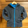 Lululemon Athletica Tops | Lululemon Charcoal Gray Electric Blue Scuba Hoodie | Color: Blue/Gray | Size: 2