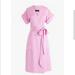 J. Crew Dresses | J Crew Short Sleeves Wrap Dress Sz Small | Color: Pink | Size: S