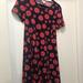 Lularoe Dresses | Lularoe Carly Xs -Adorable Vibrant Print -Euc! | Color: Blue/Orange | Size: Xs