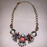 J. Crew Jewelry | J. Crew Crystal Statement Necklace | Color: Blue/Pink | Size: Os
