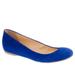 J. Crew Shoes | J. Crew Blue Suede Ballet Flats | Color: Blue | Size: 9.5