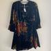 Free People Dresses | Long Sleeved Free People Dress | Color: Black/Red | Size: Xs