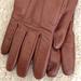 Coach Accessories | Coach Brown Short Leather Gloves, Size 6 1/2 | Color: Brown | Size: 6 1/2
