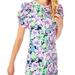 Lilly Pulitzer Dresses | Lilly Pulitzer Anabella Puff Sleeve T-Shirtdress | Color: Blue/Pink | Size: Xxs