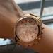 Michael Kors Accessories | Michael Kors Crystal Bezel Rose Gold Steel Watch | Color: Gold | Size: Os