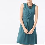 J. Crew Dresses | J. Crew Knot Front Sheeth Dress | Color: Green | Size: 4