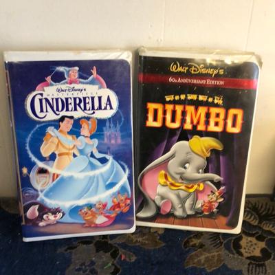 Disney Cameras, Photo & Video | Disney Vintage Vhs Dumbo & Cinderella, Tapes | Color: Black | Size: Os
