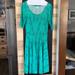 Lularoe Dresses | Lularoe Nicole Dress | Color: Blue/Green | Size: M