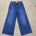 Madewell Jeans | Madewell Wide Leg Cropped Jean | Color: Blue | Size: 24