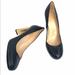 Kate Spade Shoes | Kate Spade Leslie Black Shoes Gold Heel Size 7.5 | Color: Black/Gold | Size: 7.5