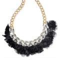 Kate Spade Jewelry | Kate Spade In Full Feather Collar Bib Necklace | Color: Black/Silver | Size: Os