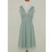 J. Crew Dresses | J.Crew - Petite Ava Dress In Silk Chiffon | Color: Green | Size: 0p