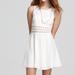 Free People Dresses | Free People Daisy Lace Waist Skater Dress White | Color: Cream/White | Size: 10