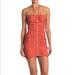 Free People Dresses | Free People Hold On Minidress Halter Rust Mini S | Color: Orange/Red | Size: S