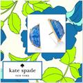 Kate Spade Jewelry | Kate Spade Half Moon Stud Earrings | Color: Blue/Gold | Size: Os