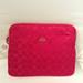 Coach Accessories | Coach Legacy Signature Nylon Tablet Sleeve | Color: Red/Silver | Size: Os