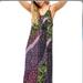 Free People Dresses | Free People Work Of Art Printed Patchwork Dress | Color: Black/Purple | Size: Xs