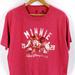 Disney Tops | Minnie Mouse Disney Parks Graphic Hanes Short Sleeve T-Shirt Women's Large Red | Color: Black/Red | Size: L