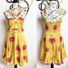 Free People Dresses | Free People Silk Floral Halter Dress | Color: Pink/Red/Yellow | Size: 6