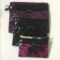 Nine West Bags | New Nine West Makeup Bag Set Of 3 | Color: Black/Purple/Silver | Size: Os