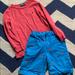 Polo By Ralph Lauren Shirts & Tops | Boys Polo By Ralph Lauren Shirt W/ Lobster Shorts | Color: Blue/Red | Size: 5b