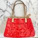 Coach Bags | Coach Signature Embossed Patent Leather Handbag | Color: Red | Size: Os