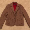 American Eagle Outfitters Jackets & Coats | American Eagle Outfitters Wool Blazer | Color: Brown/Cream | Size: L