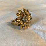 Kate Spade Jewelry | Kate Spade New York Dazzling Daisies Gold Ring | Color: Gold/Silver | Size: 7