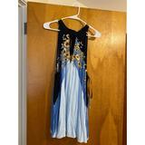 Free People Dresses | Free People Sunflower Printed Babydoll Dress | Color: Blue/Gold | Size: M