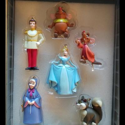 Disney Holiday | Disney "Cinderella" Storybook Ornaments | Color: Black/Red | Size: Os