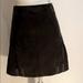 Rebecca Minkoff Skirts | Nubuck Leather Black Mini Skirt, A-Lined | Color: Black | Size: 2