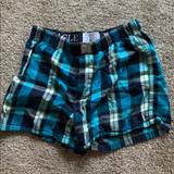 American Eagle Outfitters Underwear & Socks | American Eagle Navy Flannel Boxers | Color: Blue | Size: S