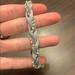 American Eagle Outfitters Jewelry | Light Blue/Gray Braided Bracelet | Color: Gray/Silver | Size: Os