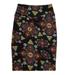 Lularoe Skirts | Lularoe Black Multicolored Cassie Pencil Skirt Xs | Color: Black | Size: Xs