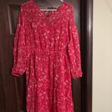Free People Dresses | Free People Boho Tiered Dress Raspberry Size Small | Color: Pink | Size: S