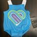 Nike Bottoms | Nike Baby Girl Blue Bubble Romper 6 Months Nwt | Color: Blue/Pink | Size: 6mb