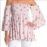 Free People Tops | Free People Cloud Berry Combo Shirt Nwt | Color: Pink | Size: S