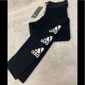 Adidas Pants & Jumpsuits | Nwt Size Xs Adidas Women’s Ankle Stacked Logo Leggings Back Calf Logo | Color: Black/White | Size: Xs