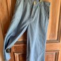 Gucci Pants & Jumpsuits | Gucci, High-Waist, Wide Leg, Denim Capri Pants | Color: Blue | Size: 29