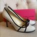 Kate Spade Shoes | Kate Spade Cream And Black Heels | Color: Black/Cream | Size: 8.5