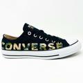 Converse Shoes | Converse Chuck Taylor All Star Ox Camo Print Black Logo Womens Shoes 166234f | Color: Black/Green | Size: Various