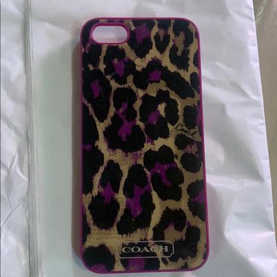 Coach Accessories | Coach Iphone 5 Case | Color: Black/Purple | Size: Iphone 5