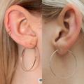 Brandy Melville Jewelry | Bundle Of 2 Brandy Melville Hoops | Color: Gold/Silver | Size: Os