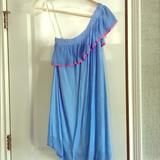 Lilly Pulitzer Dresses | Lilly Pulitzer Blue Emmeline One Shoulder Dress | Color: Blue | Size: Xs