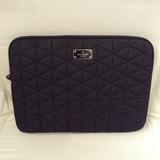 Kate Spade Accessories | Kate Spade Blake Avenue Quilted Laptop Sleeve 13" | Color: Black/Gold | Size: 13" Laptop Sleeve