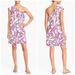 J. Crew Dresses | J. Crew Floral Print One Shoulder Short Dress | Color: Pink/White | Size: S