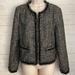 J. Crew Jackets & Coats | J. Crew Sz 12 Sparkly Tweed Black & Gray Blazer | Color: Black/Silver | Size: 12