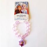 Disney Jewelry | Disney Frozen Ii Bracelet With Charm | Color: Pink/Purple | Size: One Size Bracelet 3+