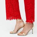J. Crew Pants & Jumpsuits | J. Crew Tall Lace High-Rise Peyton Wide-Leg Pants | Color: Red | Size: Various